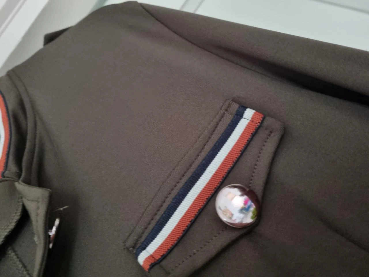 Blazer stretch cáqui tamanho GG – photo 4